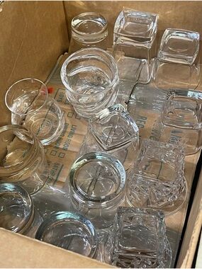Assorted Clear Bar Glasses